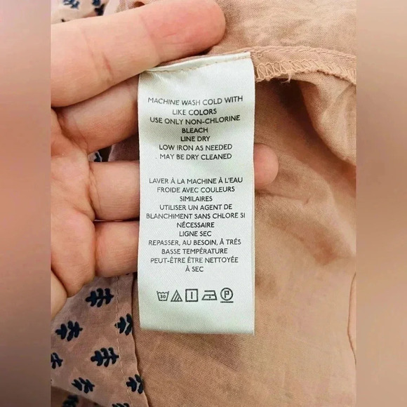 Anthropologie Embroidered Tunic Mini Dress in Peach Size Small NWOT $170 - Picture 5 of 8